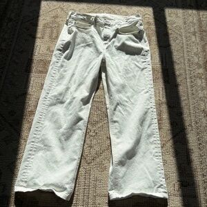 AYR White Ankle Jeans
